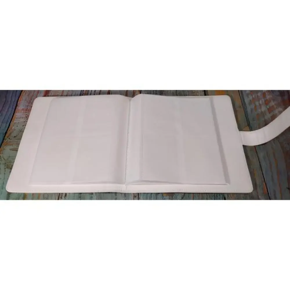 White Faux Leather -‎ Trading Card/Photo Album